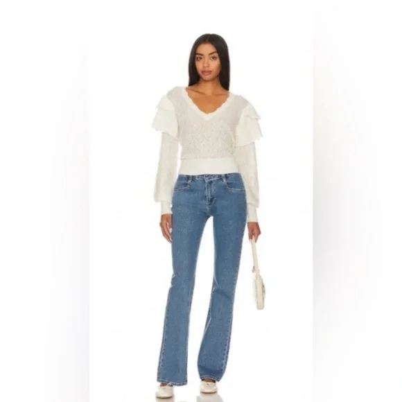 Joie Alpaca Inez Winter White Sweater